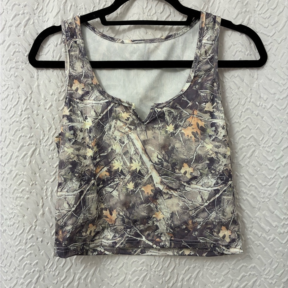 SHEIN Multicolor Camouflage Tank Top Medium